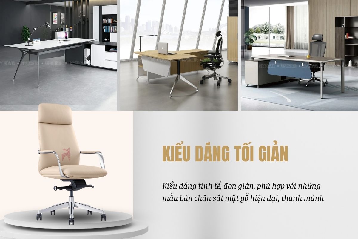 MO221A phù hợp với bàn giám đốc chân sắt