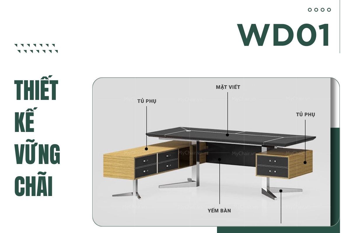 WD01 với thiết kế vững chãi, bền bỉ