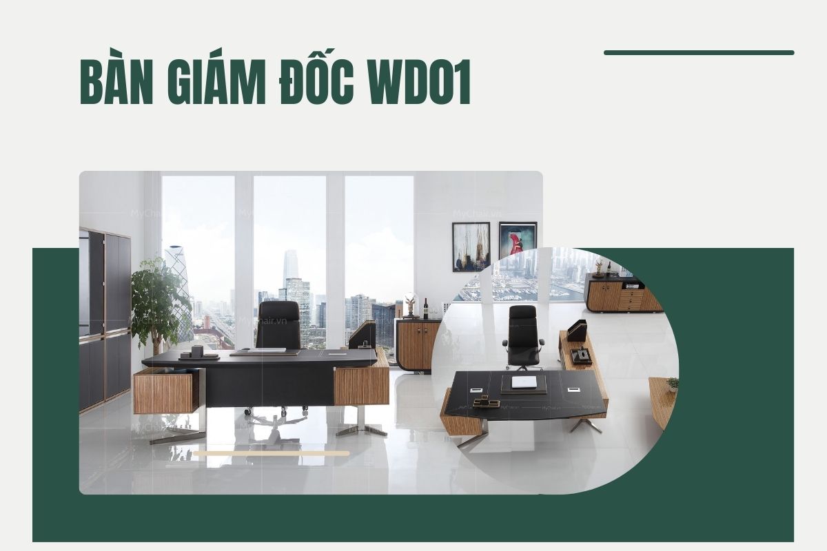 Khám phá sự mềm mại của bàn giám đốc WD01