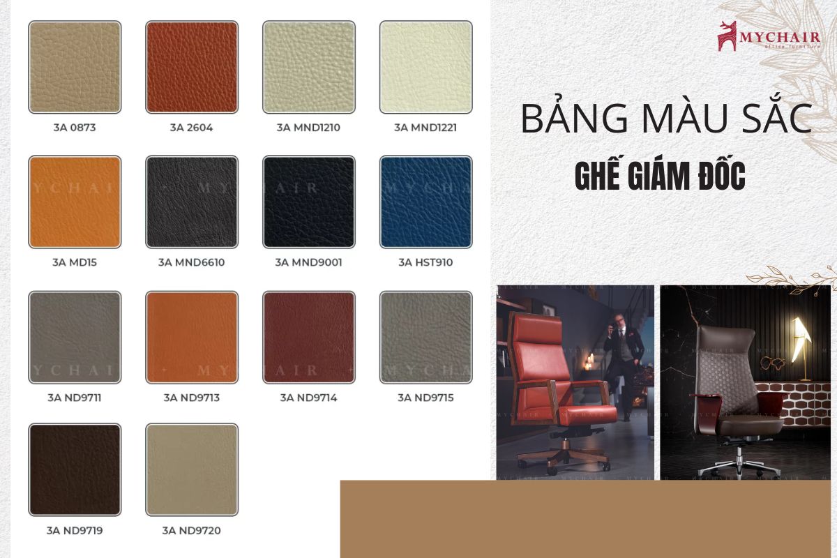 Lựa chọn màu sắc cho ghế giám đốc