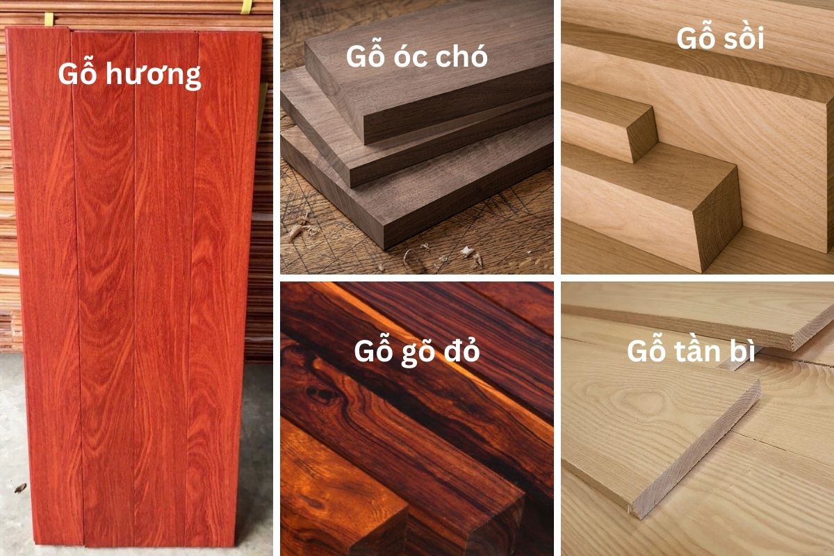 Các chất liệu gỗ thường được sử dụng cho bàn chủ tịch gỗ tự nhiên