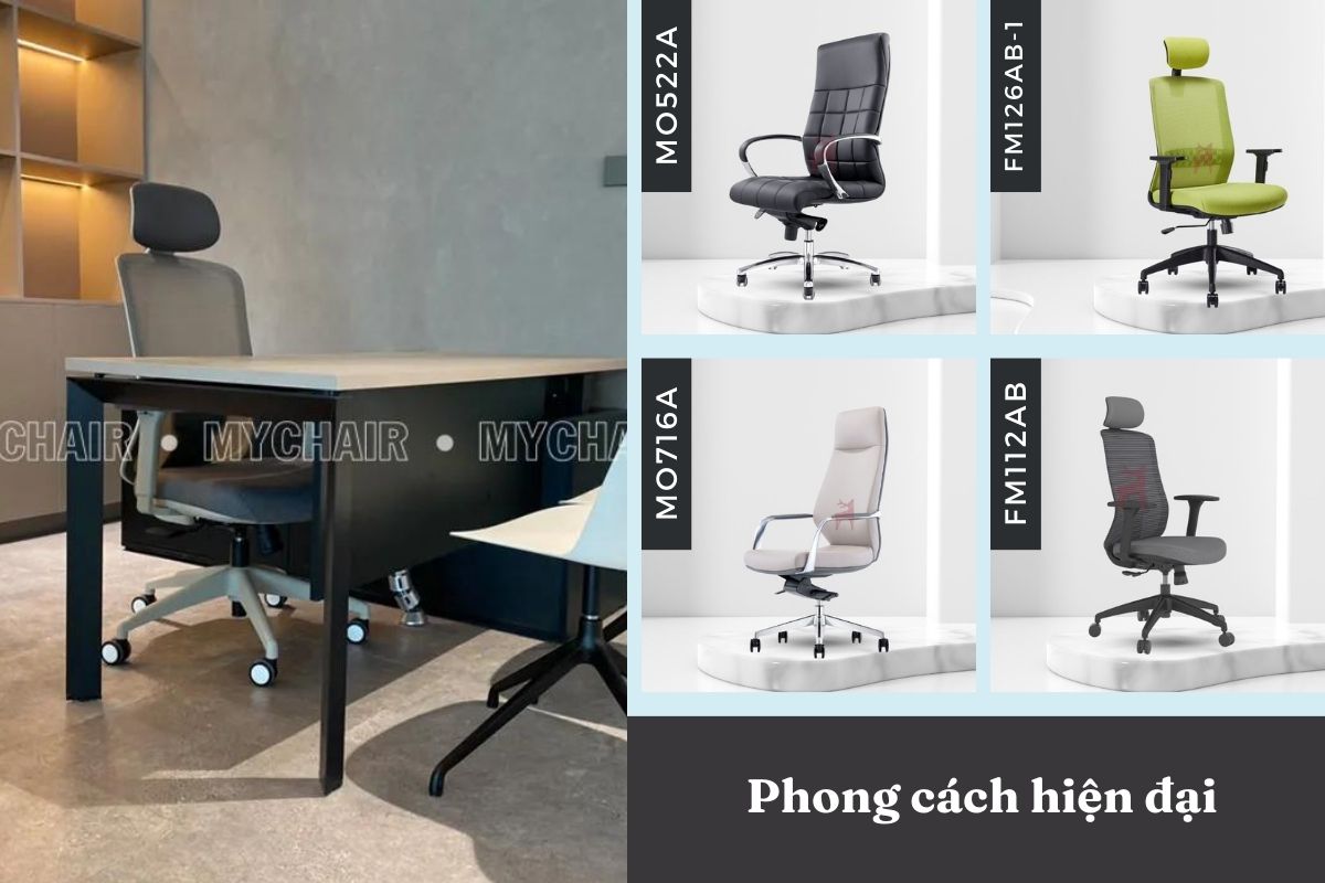 Ghế giám đốc cho người thích phong cách hiện đại