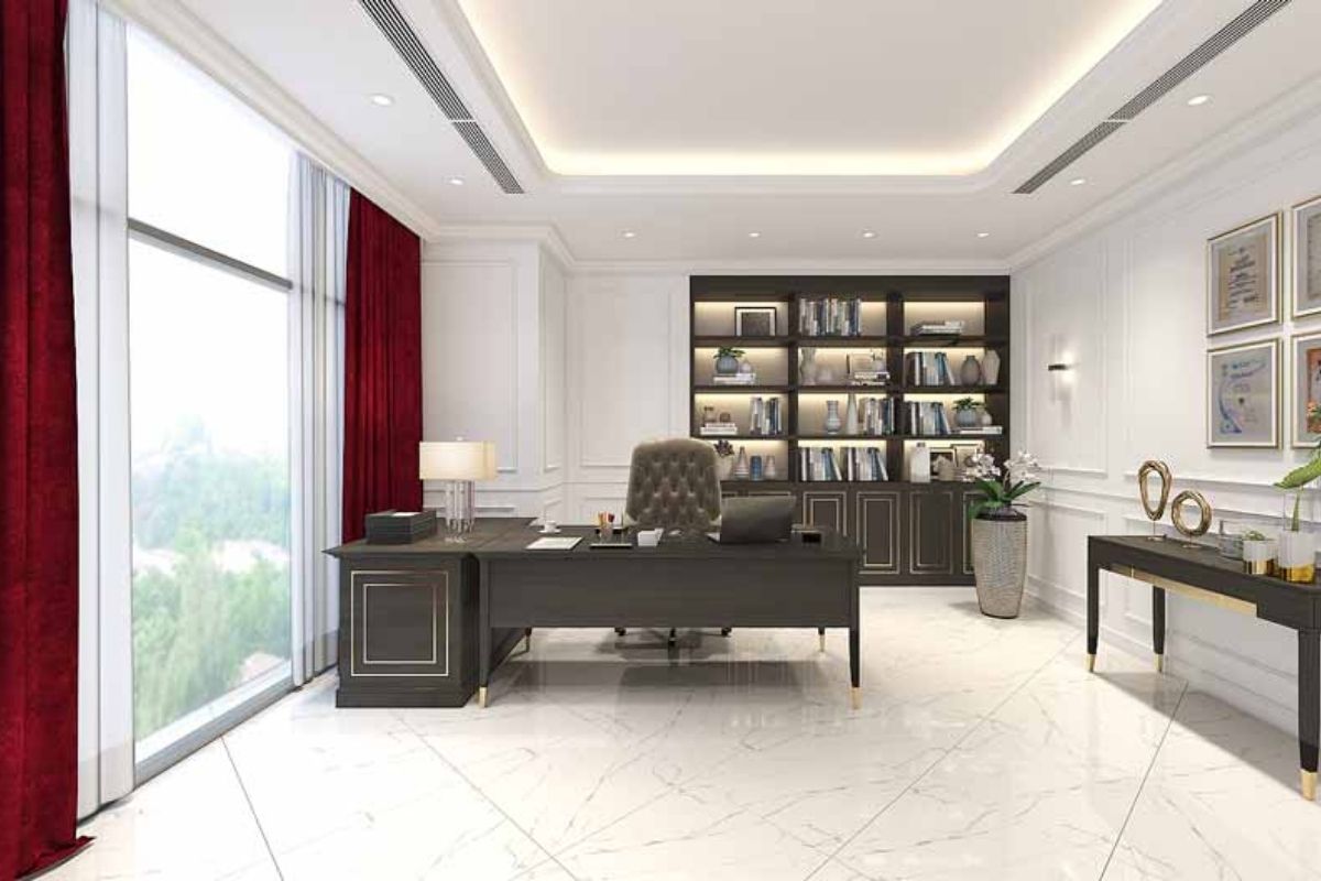 Bố trí ánh sáng trong phòng chủ tịch