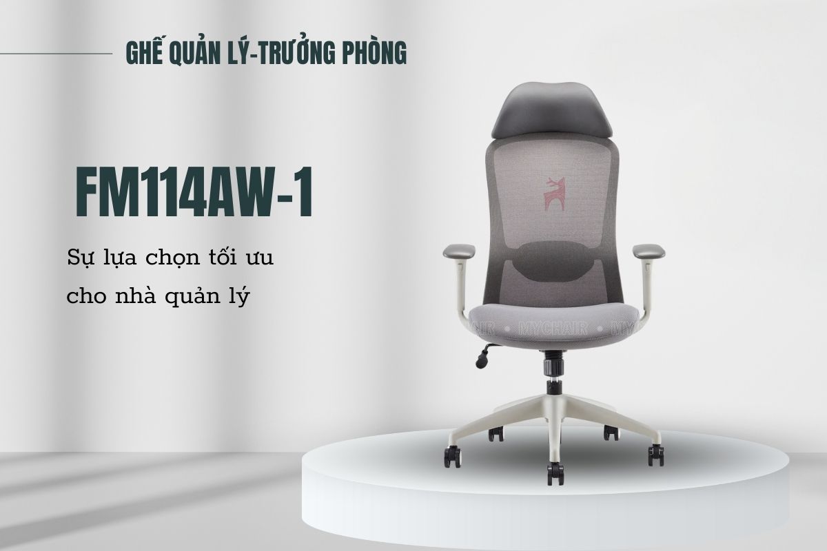 Ghế xoay lưới cao cấp FM114AW-1