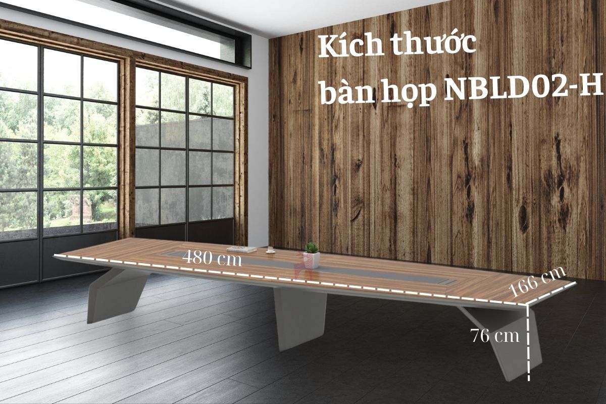 Kích thước bàn họp NBLD02-H