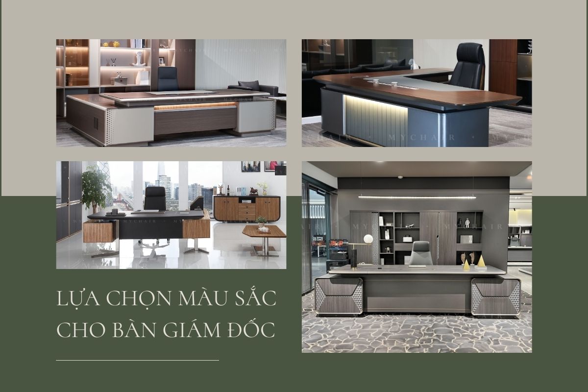 Lựa chọn màu sắc bàn giám đốc phong cách Indochine