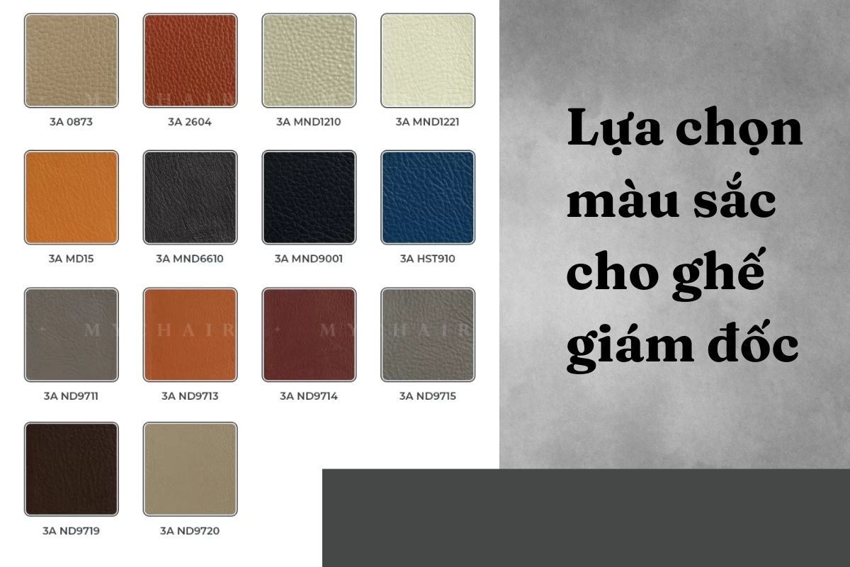 Lựa chọn màu sắc cho ghế giám đốc phong cách Industrial