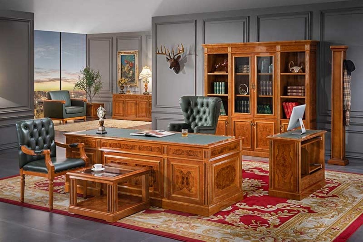 Bàn chủ tịch gỗ tự nhiên