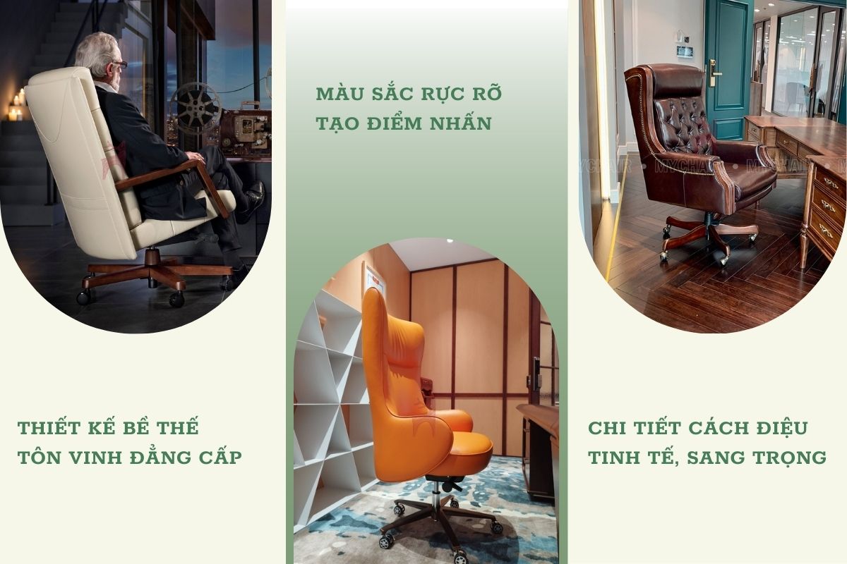 Thiết kế ghế giám đốc phù hợp phong cách Art Deco