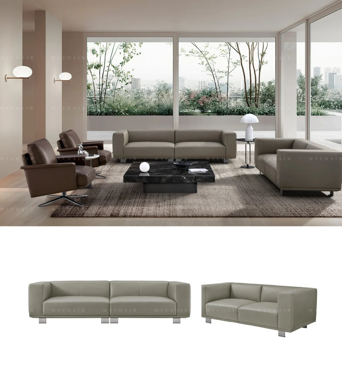 Bộ Sofa Da Cao Cấp Nhập Khẩu MyChair SF53