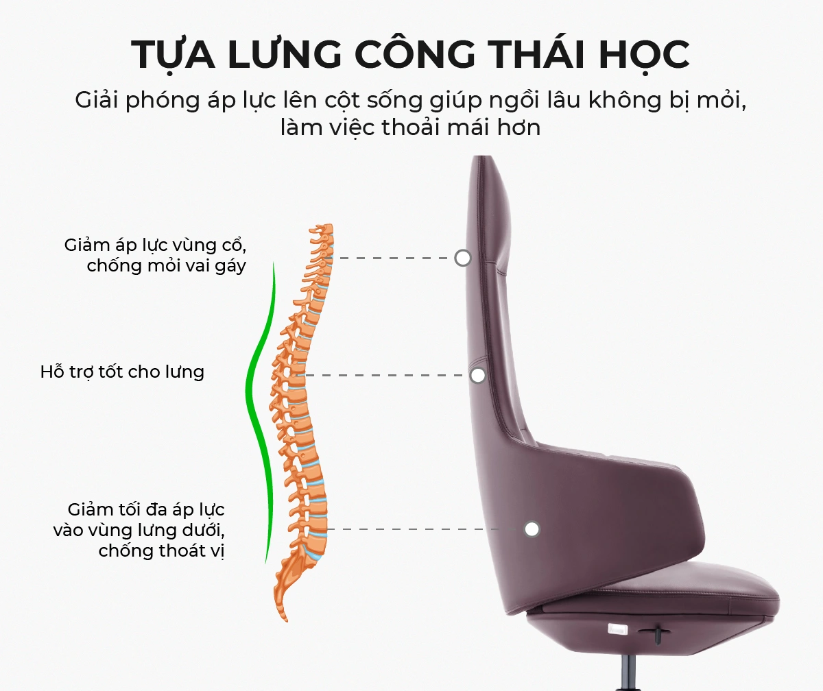 Ghế Da Văn Phòng MyChair FA426A Lưng Cao Ghế Da Văn Phòng MyChair FA426A Lưng Cao