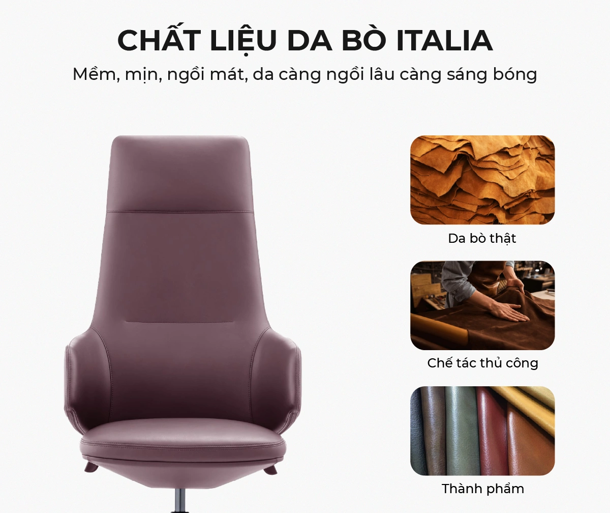 Ghế Da Văn Phòng MyChair FA426A Lưng Cao Ghế Da Văn Phòng MyChair FA426A Lưng Cao