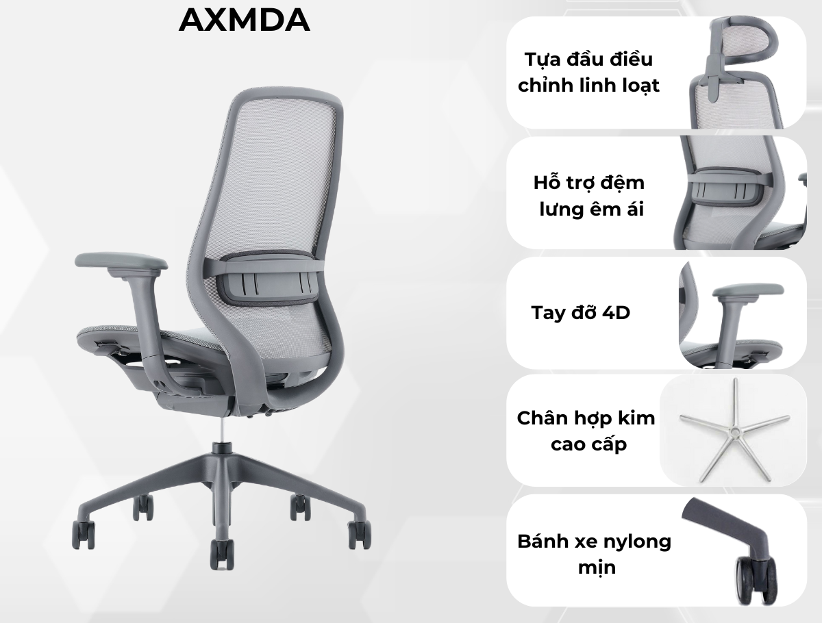 Ghế Lưới Văn Phòng Cao Cấp MyChair AXMDA