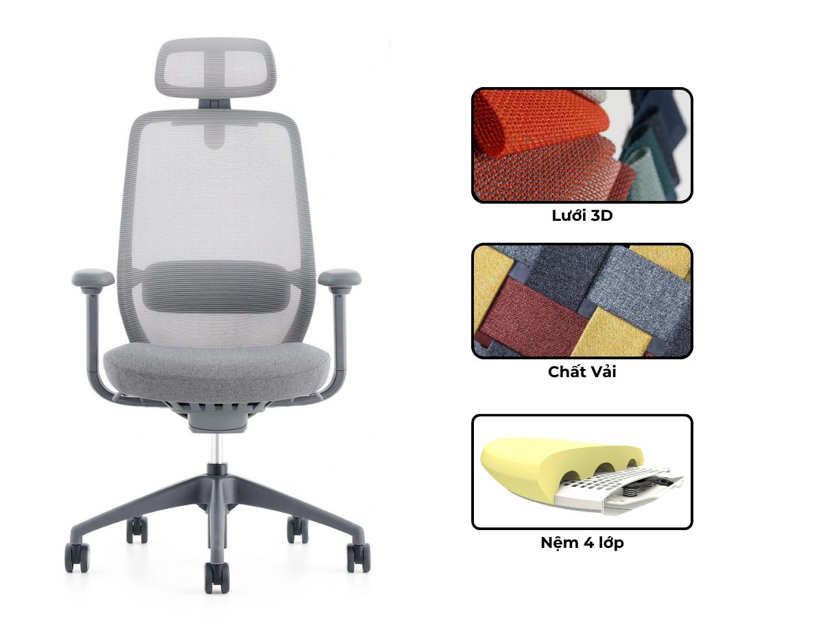 Ghế Lưới Lưng Thấp MyChair AXSDA Ghế Lưới Lưng Thấp MyChair AXSDA
