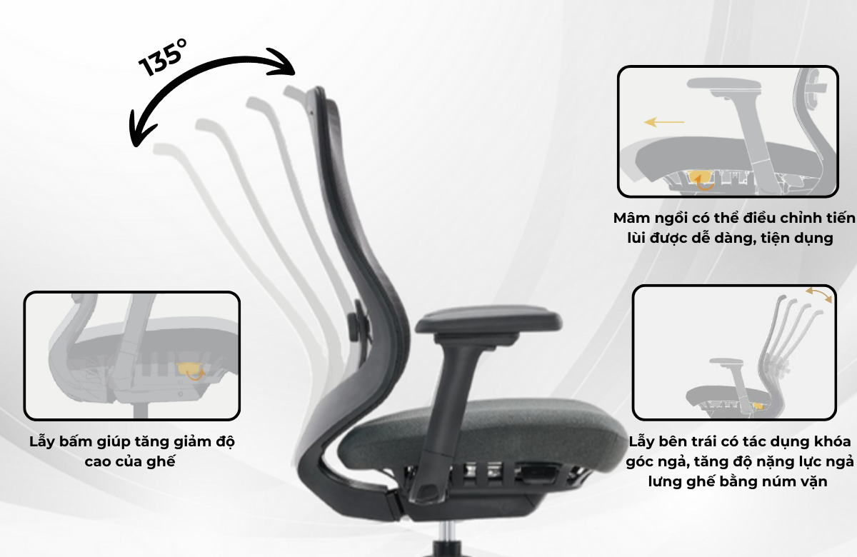 Ghế Xoay Văn Phòng MyChair XKSDA Ghế Xoay Văn Phòng MyChair XKSDA