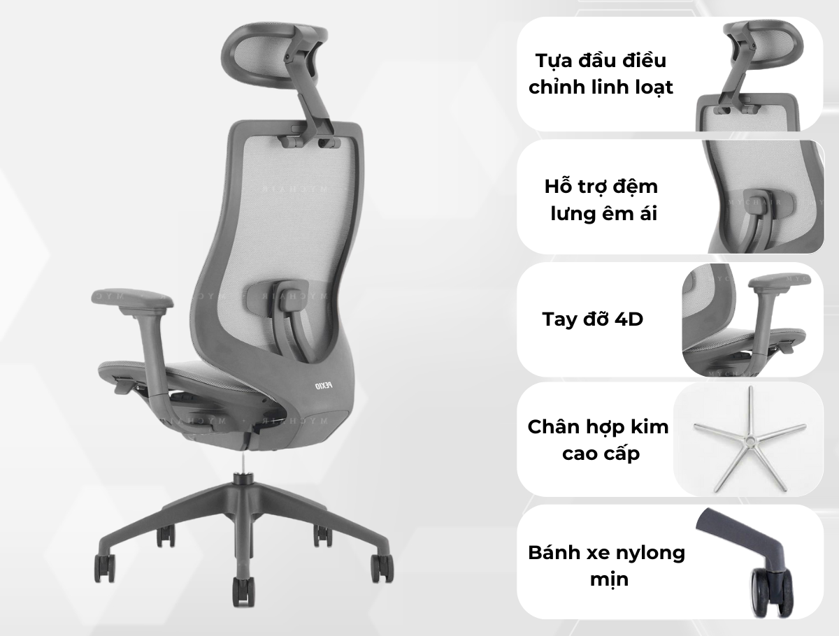 Ghế Xoay Văn Phòng Cao Cấp MyChair XKMDA