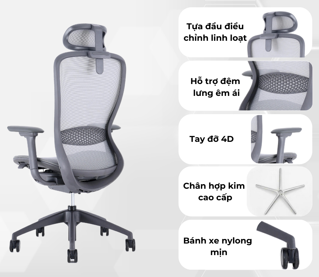 Ghế Xoay Văn Phòng Cao Cấp MyChair VXMDA