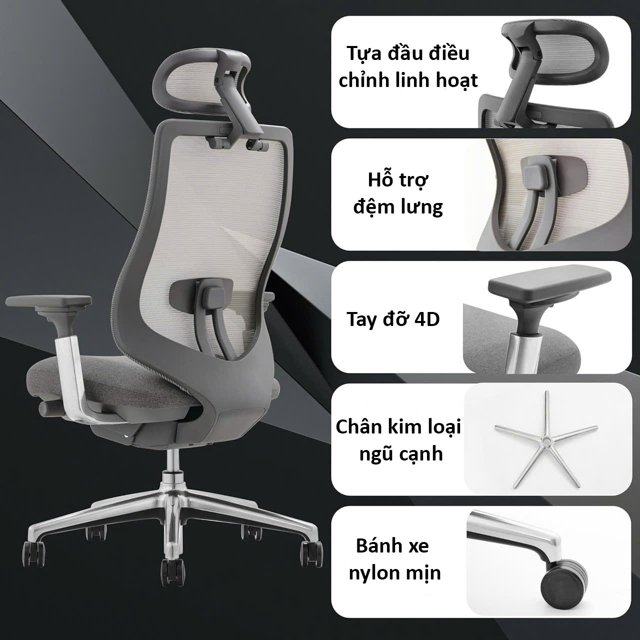 Ghế Lưới Xoay MyChair XKTDA Nhập Khẩu Ghế Lưới Xoay MyChair XKTDA Nhập Khẩu