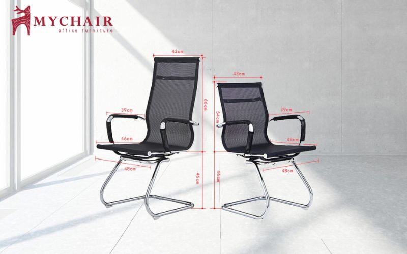 chọn ghế ngồi làm việc có kích thước phù hợp với không gian