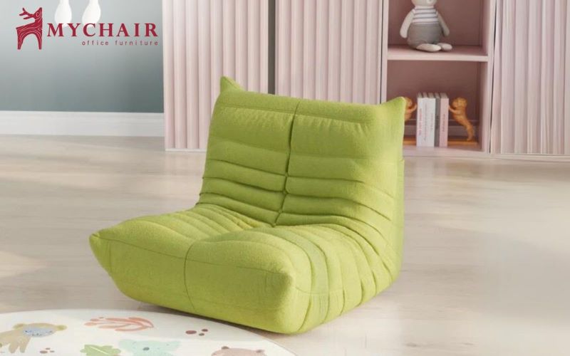 Ghế lười sofa TPHCM bằng chất nỉ giả da bắt mắt