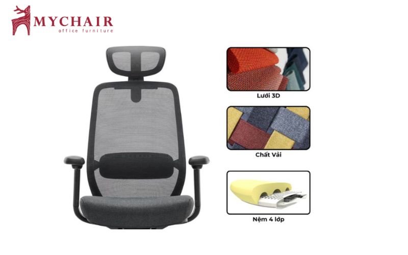 chất liệu của ghế trưởng phòng