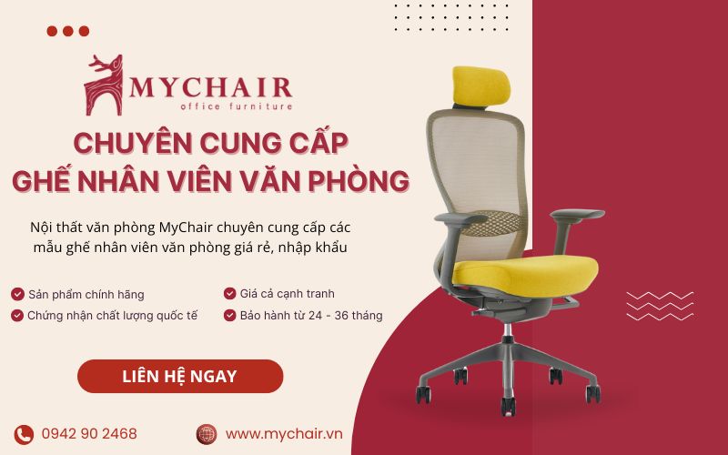 Nội thất văn phòng MyChair cung cấp ghế nhân viên văn phòng giá rẻ, nhập khẩu