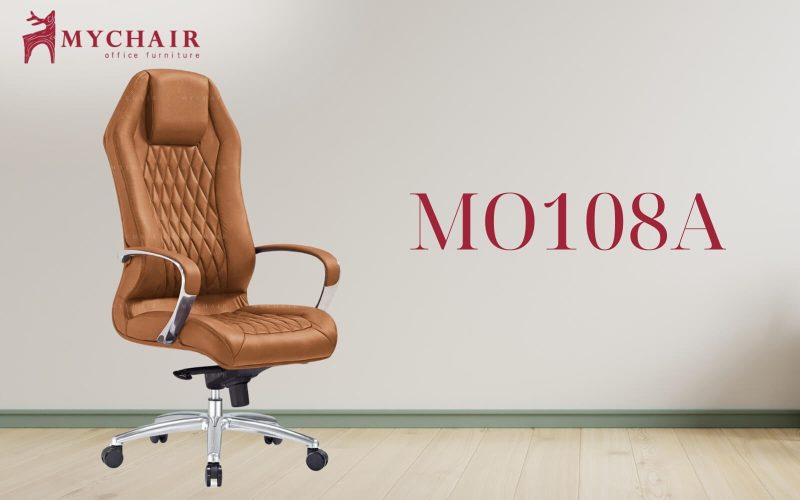 Ghế giám đốc ngồi máy tính màu nâu sang trọng MO108A