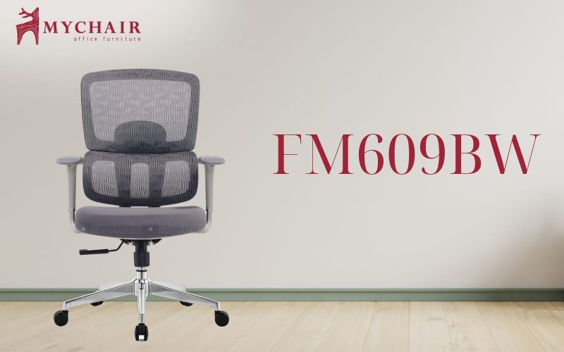MyChair FM609BW là loại ghế cho nhân viên ngồi máy tính hỗ trợ đúng tư thế ngồi