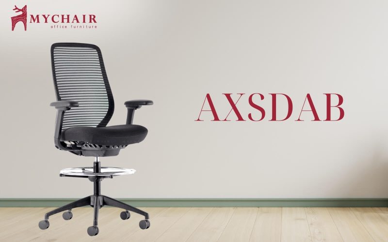 Ghế ngồi làm việc máy tính MyChair AXSDAB lưng lưới màu đen