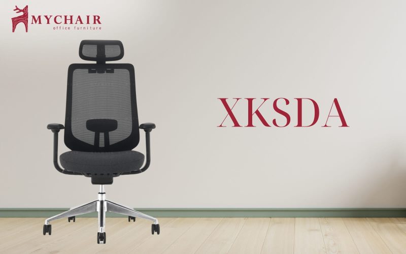 MyChair XKSDA màu đen được bọc lưới vải thông thoáng