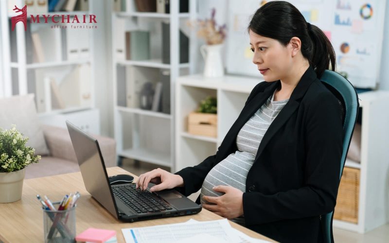 yếu tố để chọn ghế ngồi làm việc cho bà bầu