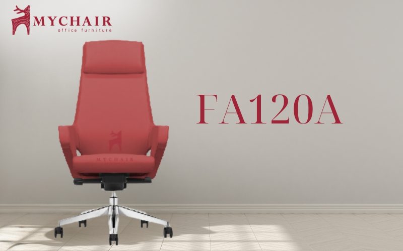 ghế da màu đỏ cao cấp MyChair FA120A