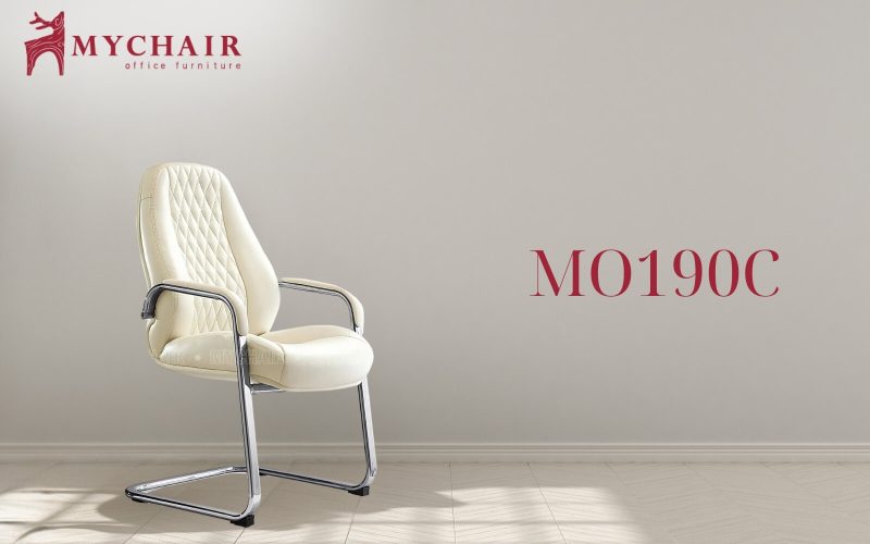 Ghế văn phòng không có bánh xe MyChair MO190C màu trắng