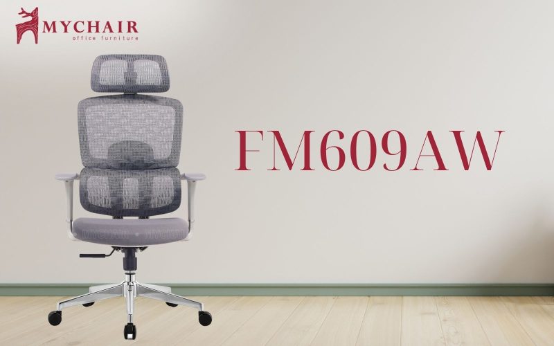 Ghế văn phòng MyChair FM609AW màu xám đẹp mắt
