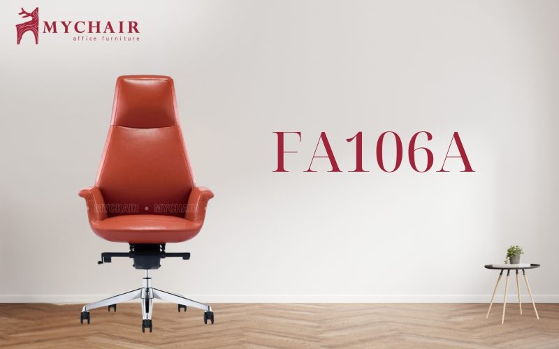 ghế văn phòng da màu đỏ MyChair FA106A