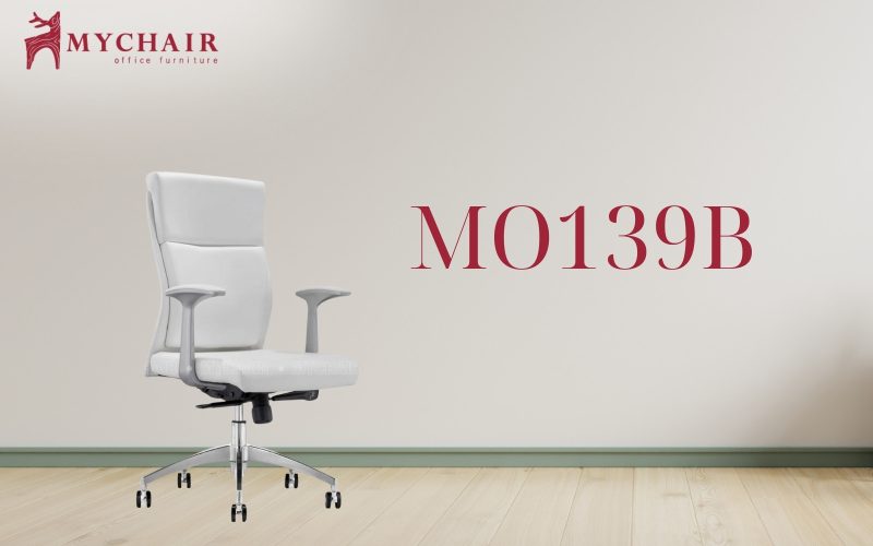 Ghế màu trắng MyChair MO139B thiết kế nhỏ gọn phù hợp cho văn phòng