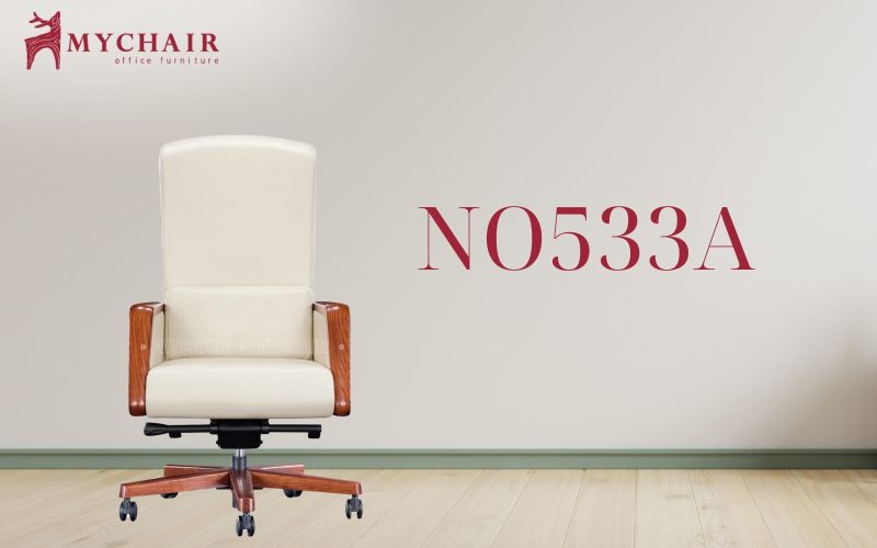 Mẫu ghế văn phòng màu trắng đẹp MyChair NO533A