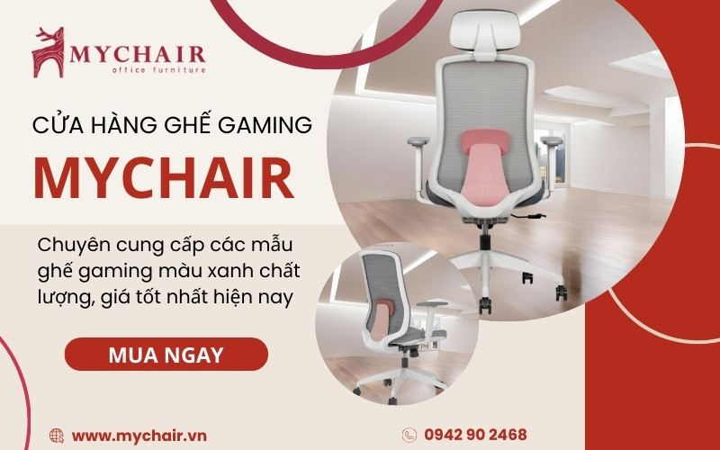 MyChair chuyên bán các dòng ghế gaming màu hồng dễ thương
