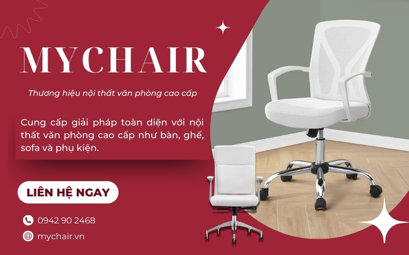 Mua ghế xoay văn phòng màu trắng uy tín tại MyChair