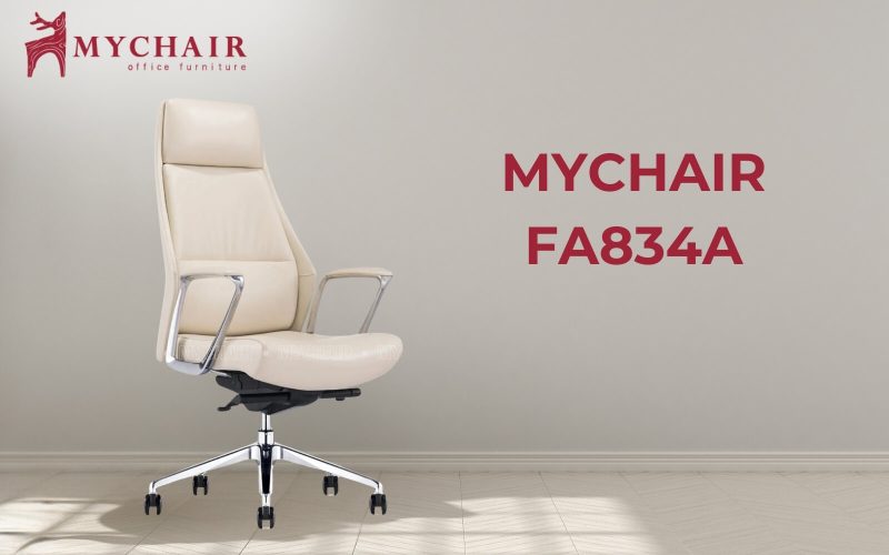 Ghế xoay inox MyChair FA834A màu kem đẹp mắt
