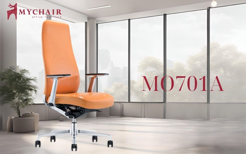 ghế xoay giám đốc màu cam MyChair MO701A