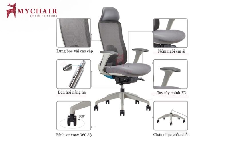 ưu tiên các loại ghế có chất liệu đàn hồi tốt