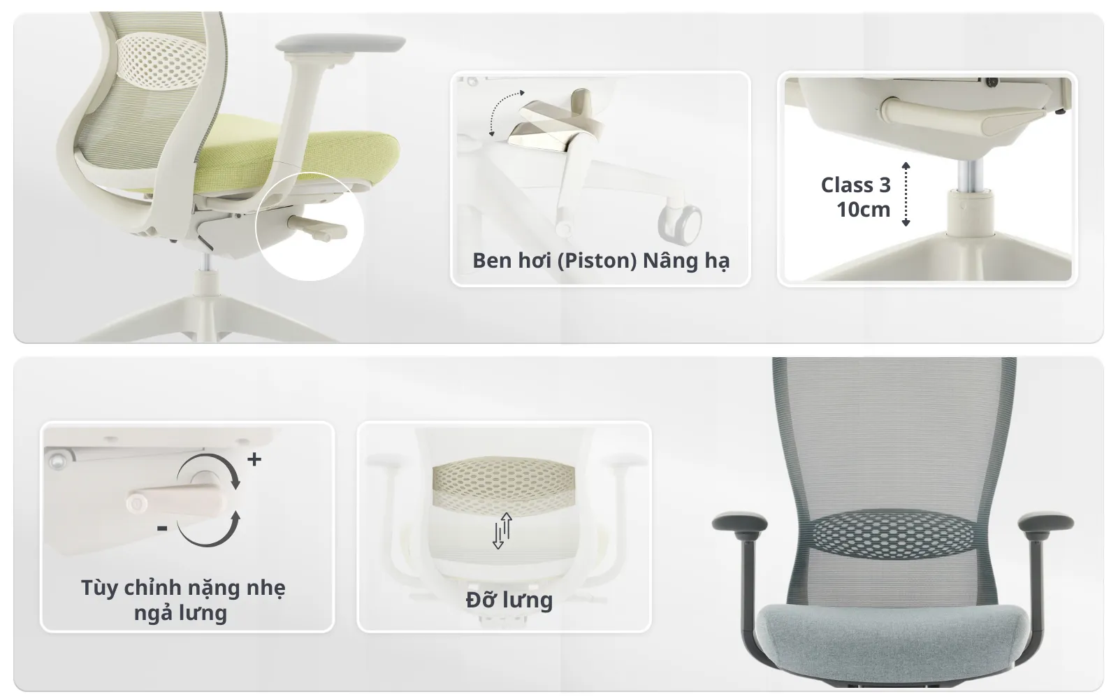 Bộ điều khiển ghế công thái học VX02TDA.