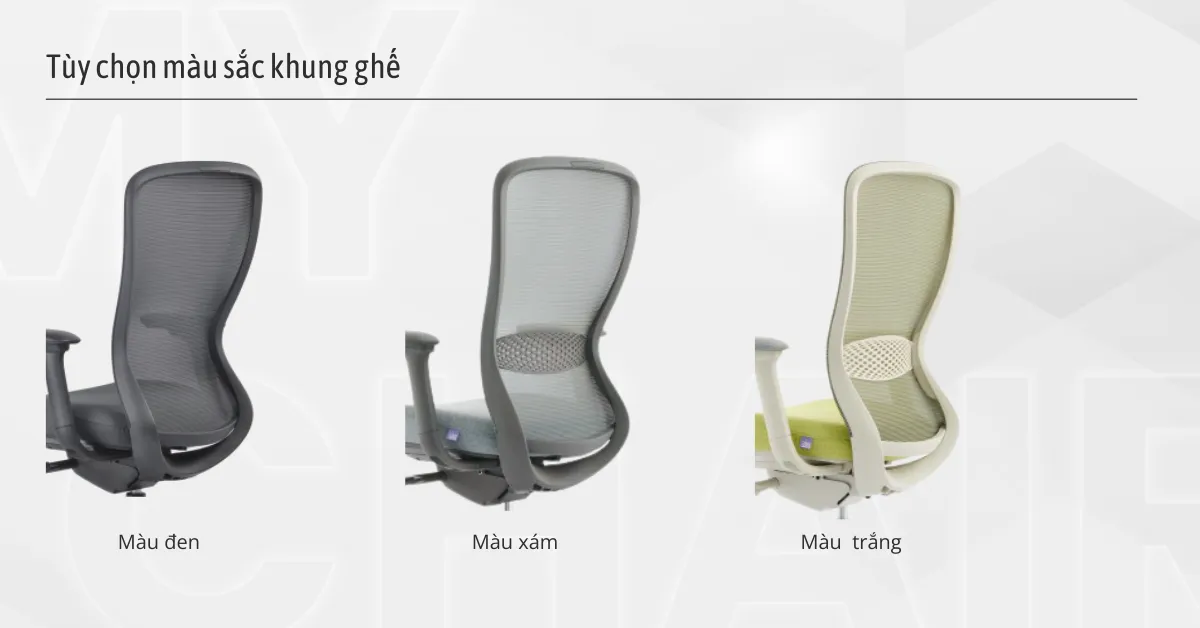 Bộ tùy chọn đi kèm ghế công thái học