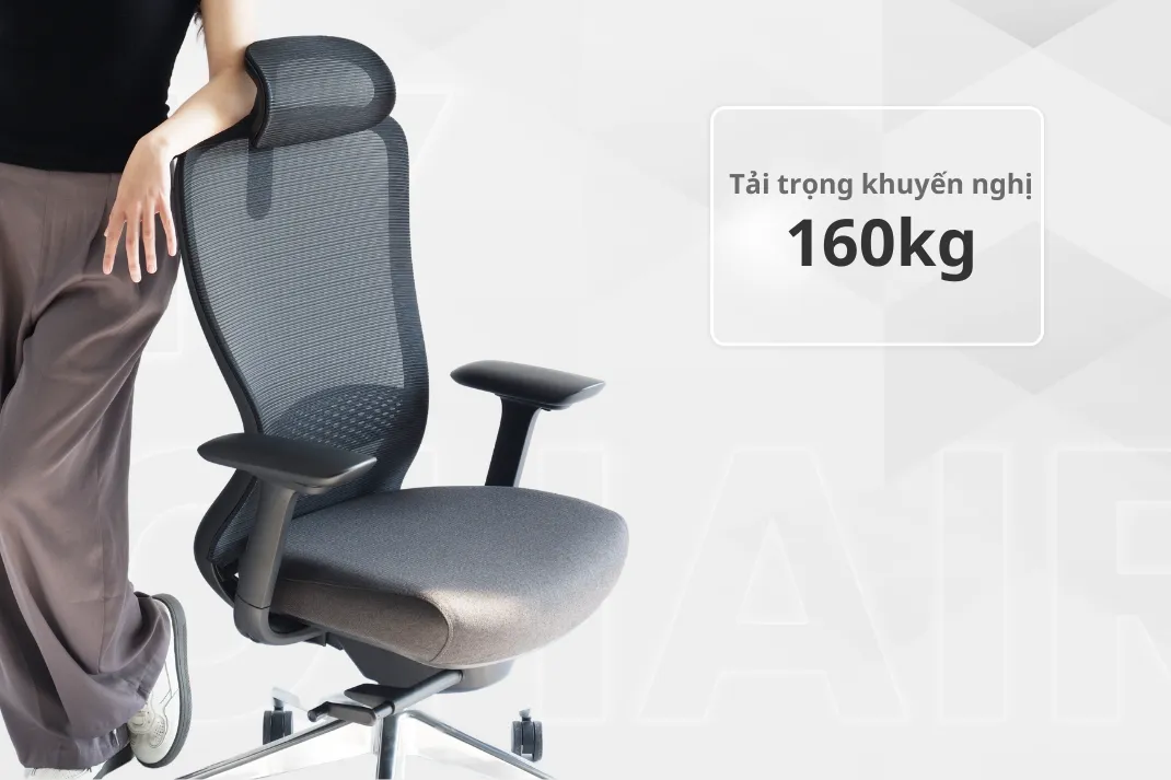 Ghế công thái học văn phòng VXTDA tải trọng 160kg
