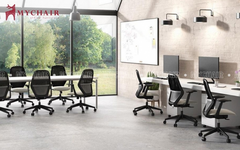 Ghế xoay lưng trung tại MyChair phù hợp cho văn phòng