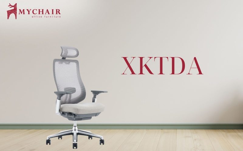 Ghế chống đau lưng MyChair XKTDA lưng dài có tựa đầu hỗ trợ nâng đỡ cột sống tối đa Ghế nhân viên không đau lưng MyChair XKTDA