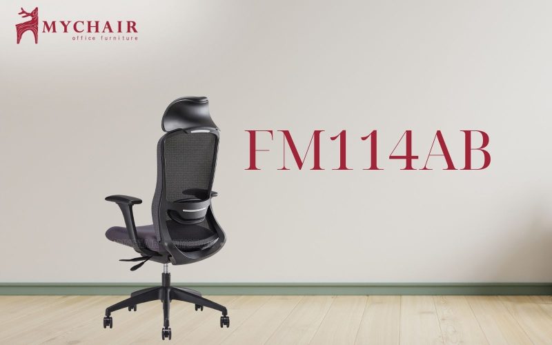 Ghế văn phòng có tay vịn MyChair FM114AB nổi bật với kiểu dáng mạnh mẽ và cá tính Ghế xoay có tay vịn MyChair FM114AB có kiểu dáng mạnh mẽ và cá tính