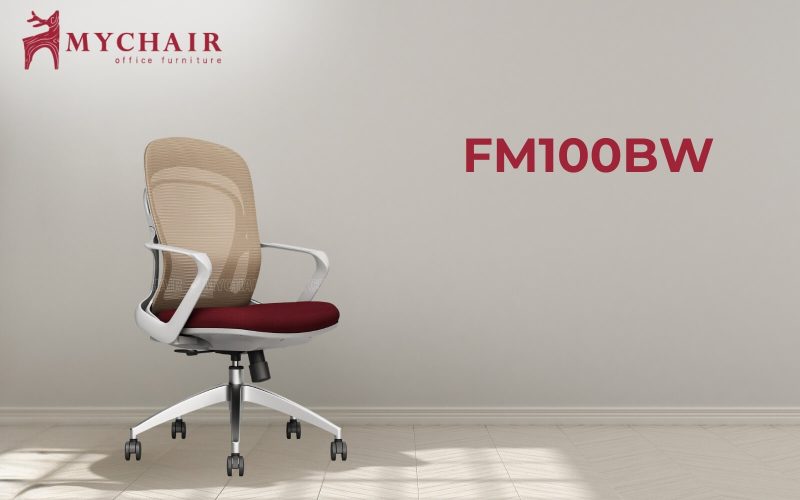 ​ MyChair FM100BW với thiết kế lưng trung cao cấp