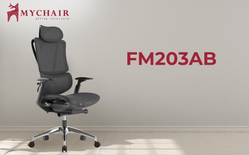 MyChair FM203AB với thiết kế xoay lưng lưới thoáng khí